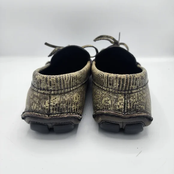Prada Men's Textured Tan Loafers